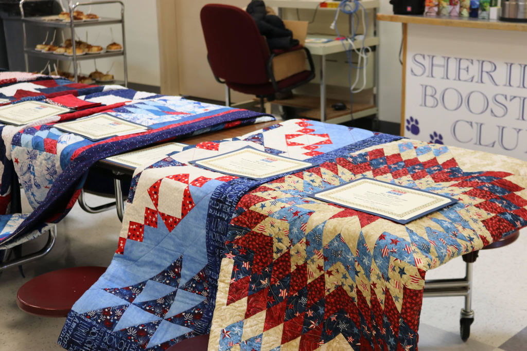 Quilts of Valor At the Veterans tea